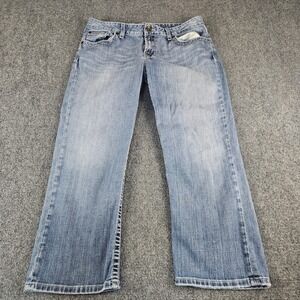 BKE Kate Denim Stretch Jeans Light Wash Straight Leg Size 32 x 27